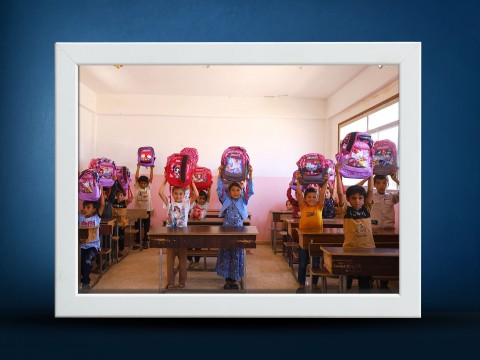 Distribution of school bags to students