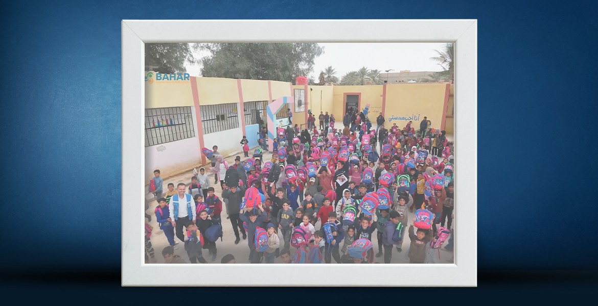 1,100 School Bags Distributed to Support Students in Al-Sha’fa