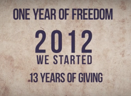 One Year of Freedom… Thirteen Years of Humanity